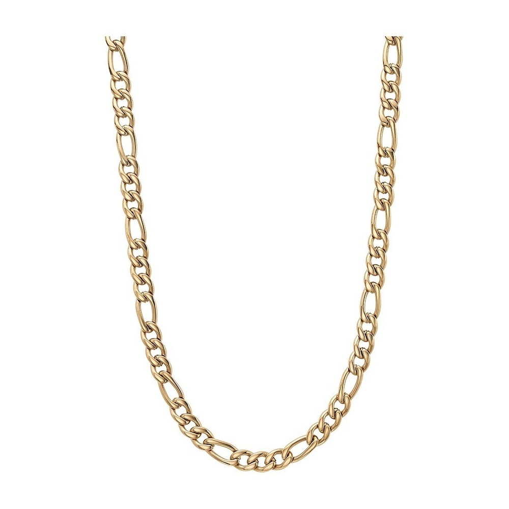 Tocara Yan Chain Gold Plated Stainless Steel Figaro Link Necklace 22 Inch